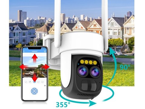 Kamera solarna wifi ip zewnętrzna obrotowa wifi zoom detektor ruchu ip66 Kamera solarna wifi ip zewnętrzna obrotowa wifi zoom detektor ruchu ip66