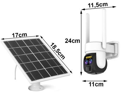 Kamera solarna wifi ip zewnętrzna obrotowa wifi zoom detektor ruchu ip66 Kamera solarna wifi ip zewnętrzna obrotowa wifi zoom detektor ruchu ip66