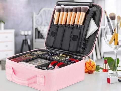 Kuferek na kosmetyki kosmetyczka podróżna organizer szkatułka walizka torba Kuferek na kosmetyki kosmetyczka podróżna organizer szkatułka walizka torba