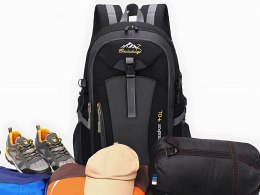 Plecak 40l czarny podróżny turystyczny trekkingowy mocny w góry wytrzymały