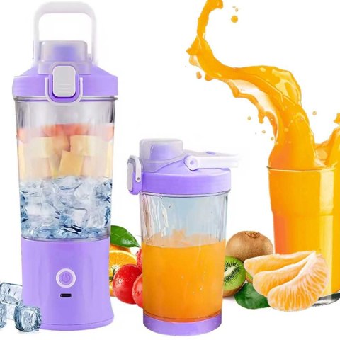 Blender do smoothie przenośny usb bezprzewodowy rozdrabniacz do lodu fiolet Blender do smoothie przenośny usb bezprzewodowy rozdrabniacz do lodu fiolet