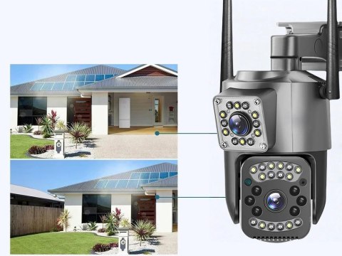 Kamera z dwoma obiektywami wifi zewnętrzna obrotowa wifi detektor ruchu ip Kamera z dwoma obiektywami wifi zewnętrzna obrotowa wifi detektor ruchu ip