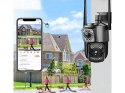 Kamera z dwoma obiektywami wifi zewnętrzna obrotowa wifi detektor ruchu ip