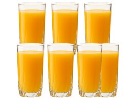Komplet 6 szt szklanki do napojów zimnych proste wysokie do drinków 340 ml