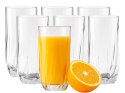 Komplet 6 szt szklanki do napojów zimnych proste wysokie do drinków 340 ml