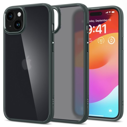 ETUI ULTRA HYBRID NA IPHONE 15 CIEMNOZIELONE ETUI ULTRA HYBRID NA IPHONE 15 CIEMNOZIELONE