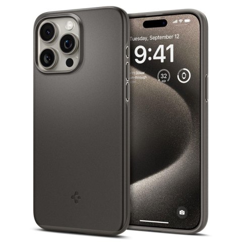 ETUI OCHRONNE DO IPHONE 15 PRO MAX THIN FIT METALICZNY SZARY ETUI OCHRONNE DO IPHONE 15 PRO MAX THIN FIT METALICZNY SZARY