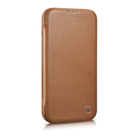 SKÓRZANE ETUI IPHONE 14 PRO MAX Z KLAPKĄ MAGNETYCZNE MAGSAFE CE PREMIUM LEATHER JASNY BRĄZ SKÓRZANE ETUI IPHONE 14 PRO MAX Z KLAPKĄ MAGNETYCZNE MAGSAFE CE PREMIUM LEATHER JASNY BRĄZ