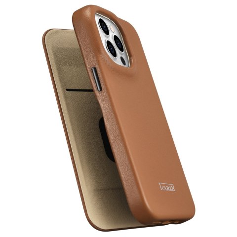 SKÓRZANE ETUI IPHONE 14 PRO MAX Z KLAPKĄ MAGNETYCZNE MAGSAFE CE PREMIUM LEATHER JASNY BRĄZ SKÓRZANE ETUI IPHONE 14 PRO MAX Z KLAPKĄ MAGNETYCZNE MAGSAFE CE PREMIUM LEATHER JASNY BRĄZ