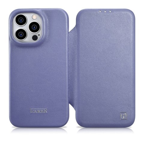 SKÓRZANE ETUI IPHONE 14 PRO Z KLAPKĄ MAGNETYCZNE MAGSAFE CE PREMIUM LEATHER JASNO FIOLETOWY SKÓRZANE ETUI IPHONE 14 PRO Z KLAPKĄ MAGNETYCZNE MAGSAFE CE PREMIUM LEATHER JASNO FIOLETOWY