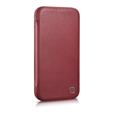 SKÓRZANE ETUI IPHONE 14 Z KLAPKĄ MAGNETYCZNE MAGSAFE CE PREMIUM LEATHER BORDOWY SKÓRZANE ETUI IPHONE 14 Z KLAPKĄ MAGNETYCZNE MAGSAFE CE PREMIUM LEATHER BORDOWY