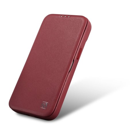 SKÓRZANE ETUI IPHONE 14 Z KLAPKĄ MAGNETYCZNE MAGSAFE CE PREMIUM LEATHER BORDOWY SKÓRZANE ETUI IPHONE 14 Z KLAPKĄ MAGNETYCZNE MAGSAFE CE PREMIUM LEATHER BORDOWY