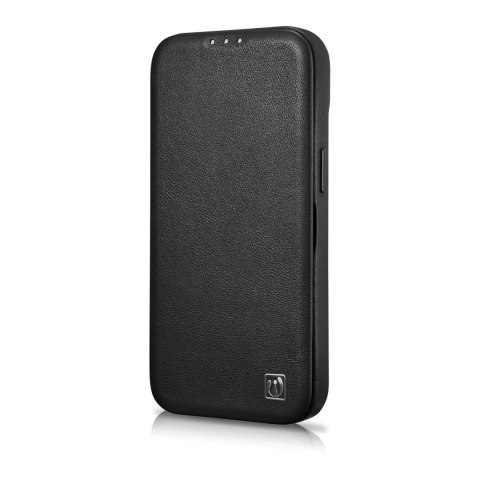 SKÓRZANE ETUI IPHONE 14 Z KLAPKĄ MAGNETYCZNE MAGSAFE CE PREMIUM LEATHER CZARNY SKÓRZANE ETUI IPHONE 14 Z KLAPKĄ MAGNETYCZNE MAGSAFE CE PREMIUM LEATHER CZARNY