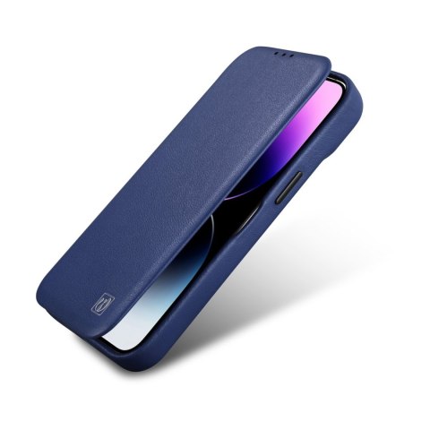 SKÓRZANE ETUI IPHONE 14 Z KLAPKĄ MAGNETYCZNE MAGSAFE CE PREMIUM LEATHER GRANATOWY SKÓRZANE ETUI IPHONE 14 Z KLAPKĄ MAGNETYCZNE MAGSAFE CE PREMIUM LEATHER GRANATOWY