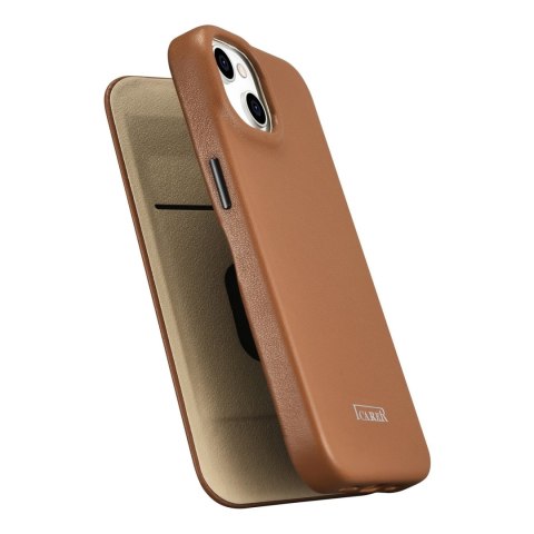 SKÓRZANE ETUI IPHONE 14 Z KLAPKĄ MAGNETYCZNE MAGSAFE CE PREMIUM LEATHER JASNY BRĄZ SKÓRZANE ETUI IPHONE 14 Z KLAPKĄ MAGNETYCZNE MAGSAFE CE PREMIUM LEATHER JASNY BRĄZ