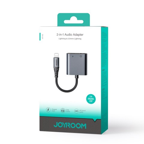 2W1 ADAPTER PRZEJŚCIÓWKA DO IPHONE ŁADOWARKA + SŁUCHAWKI LIGHTNING / MINI JACK 3.5MM CZARNY 2W1 ADAPTER PRZEJŚCIÓWKA DO IPHONE ŁADOWARKA + SŁUCHAWKI LIGHTNING / MINI JACK 3.5MM CZARNY