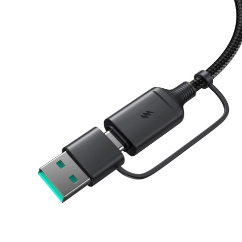 BEZPRZEWODOWA ŁADOWARKA MAGNETYCZNA 15W Z KABLEM USB / USB-C CZARNA BEZPRZEWODOWA ŁADOWARKA MAGNETYCZNA 15W Z KABLEM USB / USB-C CZARNA