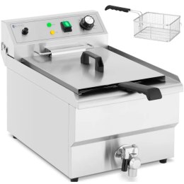 FRYTOWNICA ELEKTRYCZNA Z KRANEM SPUSTOWYM 230 V 3000 W 13 L