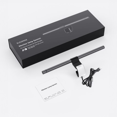 LAMPKA LED NA EKRAN MONITOR KOMPUTERA Z PODŚWIETLENIEM TYLNYM 2700K-6500K SZARA LAMPKA LED NA EKRAN MONITOR KOMPUTERA Z PODŚWIETLENIEM TYLNYM 2700K-6500K SZARA