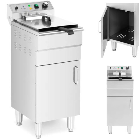 FRYTOWNICA ELEKTRYCZNA WOLNOSTOJĄCA Z SZAFKĄ 400 V 5000 W 13 L FRYTOWNICA ELEKTRYCZNA WOLNOSTOJĄCA Z SZAFKĄ 400 V 5000 W 13 L