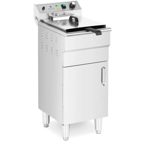 FRYTOWNICA ELEKTRYCZNA WOLNOSTOJĄCA Z SZAFKĄ 400 V 5000 W 13 L FRYTOWNICA ELEKTRYCZNA WOLNOSTOJĄCA Z SZAFKĄ 400 V 5000 W 13 L