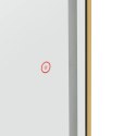 KONSOLA KONSOLETA FRYZJERSKA LUSTRO Z OŚWIETLENIEM LED OWALNE 180 X 70 CM - ZŁOTE