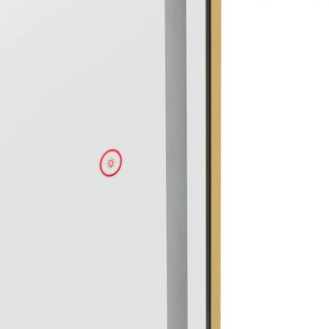 KONSOLA KONSOLETA FRYZJERSKA LUSTRO Z OŚWIETLENIEM LED OWALNE 180 X 70 CM - ZŁOTE KONSOLA KONSOLETA FRYZJERSKA LUSTRO Z OŚWIETLENIEM LED OWALNE 180 X 70 CM - ZŁOTE