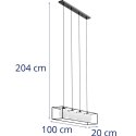 LAMPA SUFITOWA NOWOCZESNA 4 PUNKTOWA G9 - SZKLANE KULE W RAMIE