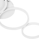 LAMPA SUFITOWA NOWOCZESNA LED Z PILOTEM - 4 BIAŁE OKRĘGI