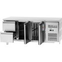 STÓŁ CHŁODNICZY Z BLATEM ROBOCZYM 2 KOMORY 2 SZUFLADY -2-10 C 417 L 275 W