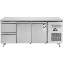 STÓŁ CHŁODNICZY Z BLATEM ROBOCZYM 2 KOMORY 2 SZUFLADY -2-10 C 417 L 275 W