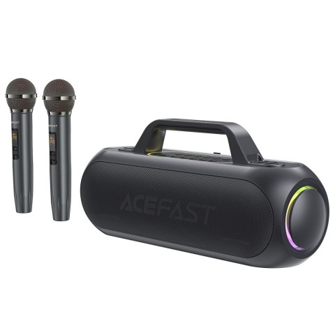 GŁOŚNIK BEZPRZEWODOWY DO KARAOKE 200W Z 2 MIKROFONAMI USB-C CZARNY GŁOŚNIK BEZPRZEWODOWY DO KARAOKE 200W Z 2 MIKROFONAMI USB-C CZARNY