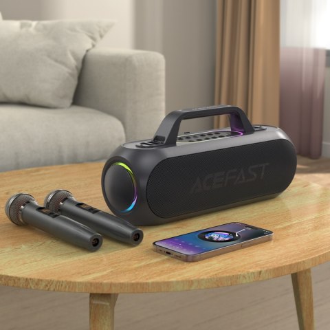 GŁOŚNIK BEZPRZEWODOWY DO KARAOKE 200W Z 2 MIKROFONAMI USB-C CZARNY GŁOŚNIK BEZPRZEWODOWY DO KARAOKE 200W Z 2 MIKROFONAMI USB-C CZARNY