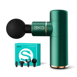 MASAŻER PISTOLET DO MASAŻU 4 GŁOWICE DO CAŁEGO CIAŁA SKG F3-EN - ZIELONY