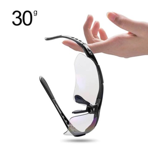 OKULARY ROWEROWE FOTOCHROMOWE Z FILTREM UV 400 CZERWONE OKULARY ROWEROWE FOTOCHROMOWE Z FILTREM UV 400 CZERWONE