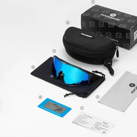 OKULARY ROWEROWE Z POLARYZACJĄ I FILTREM UV 400 CZARNE OKULARY ROWEROWE Z POLARYZACJĄ I FILTREM UV 400 CZARNE