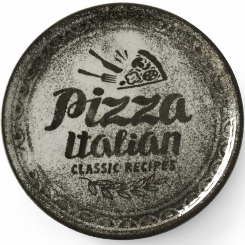 TALERZ DO PIZZY Z PORCELANY RECIPE COLLECTION BLACK ŚR. 31 CM - ZESTAW 6 SZT. TALERZ DO PIZZY Z PORCELANY RECIPE COLLECTION BLACK ŚR. 31 CM - ZESTAW 6 SZT.