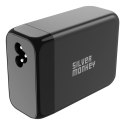 MOCNA ŁADOWARKA SIECIOWA GAN 200W Z KABLEM ZASILAJĄCYM 3XUSB-C PD USB-A QC 3.0 CZARNA