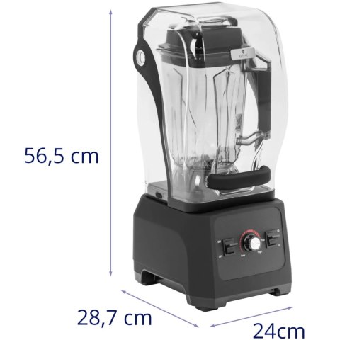 BLENDER KIELICHOWY Z OBUDOWĄ WYCISZAJĄCĄ 2.5 L 24500 OBR./MIN 1680 W BLENDER KIELICHOWY Z OBUDOWĄ WYCISZAJĄCĄ 2.5 L 24500 OBR./MIN 1680 W
