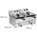 FRYTOWNICA PODWÓJNA DWUKOMOROWA 2 X 11 L 6000 W
