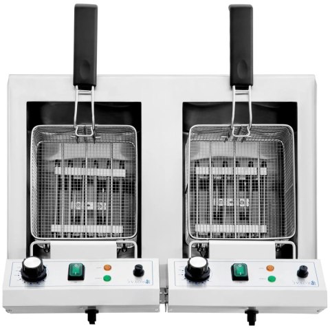 FRYTOWNICA PODWÓJNA DWUKOMOROWA 2 X 11 L 6000 W FRYTOWNICA PODWÓJNA DWUKOMOROWA 2 X 11 L 6000 W