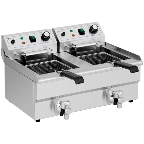 FRYTOWNICA PODWÓJNA DWUKOMOROWA 2 X 11 L 6000 W FRYTOWNICA PODWÓJNA DWUKOMOROWA 2 X 11 L 6000 W