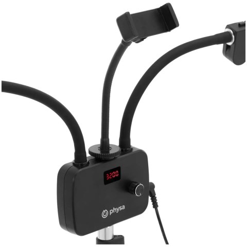 LAMPA KOSMETYCZNA DO MAKIJAŻU RZĘS Z UCHWYTEM NA SMARTFON LED 3200 - 5600 K 40 W LAMPA KOSMETYCZNA DO MAKIJAŻU RZĘS Z UCHWYTEM NA SMARTFON LED 3200 - 5600 K 40 W