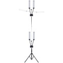 LAMPA KOSMETYCZNA DO MAKIJAŻU RZĘS Z UCHWYTEM NA SMARTFON LED 3200 - 5600 K 40 W