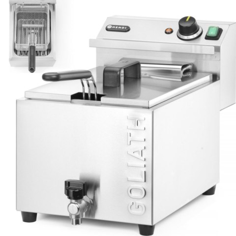 NAJMOCNIEJSZA FRYTOWNICA FRYTKOWNICA Z KRANEM HENDI GOLIATH 400V 10.2KW 10L NAJMOCNIEJSZA FRYTOWNICA FRYTKOWNICA Z KRANEM HENDI GOLIATH 400V 10.2KW 10L
