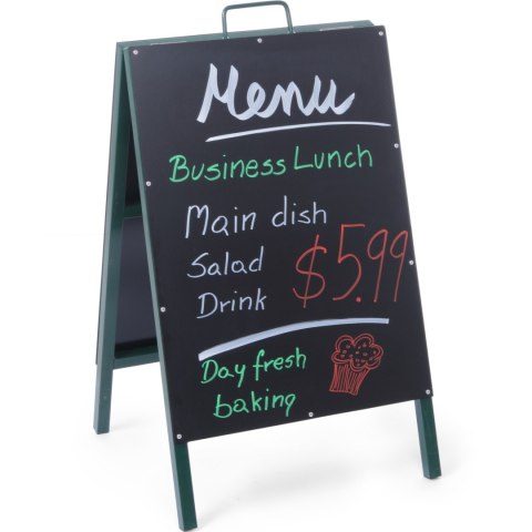 TABLICA INFORMACYJNA REKLAMOWA MENU WOLNOSTOJĄCA DO RESTAURACJI 500X850MM - HENDI 664117 TABLICA INFORMACYJNA REKLAMOWA MENU WOLNOSTOJĄCA DO RESTAURACJI 500X850MM - HENDI 664117