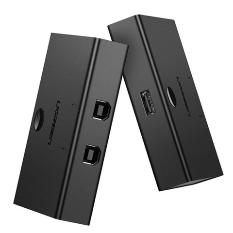 Switch adapter przełącznik przejściówka 2x USB-B - USB-A - czarny Switch adapter przełącznik przejściówka 2x USB-B - USB-A - czarny