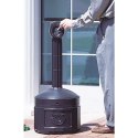 POPIELNICZKA MIEJSKA ZEWNĘTRZNA NA STABILNEJ PODSTAWIE POJ. 15L ŚR. 42CM WYS. 98CM CZARNA