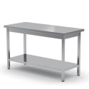 STÓŁ BLAT ROBOCZY DO KUCHNI CENTRALNY STALOWY Z PÓŁKĄ 120X60CM - HENDI 811528