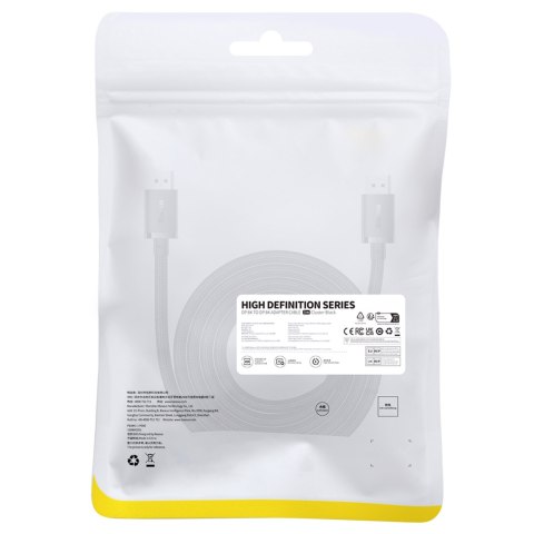 Kabel DisplayPort 8K 60Hz High Definition Series 1.5m czarny Kabel DisplayPort 8K 60Hz High Definition Series 1.5m czarny